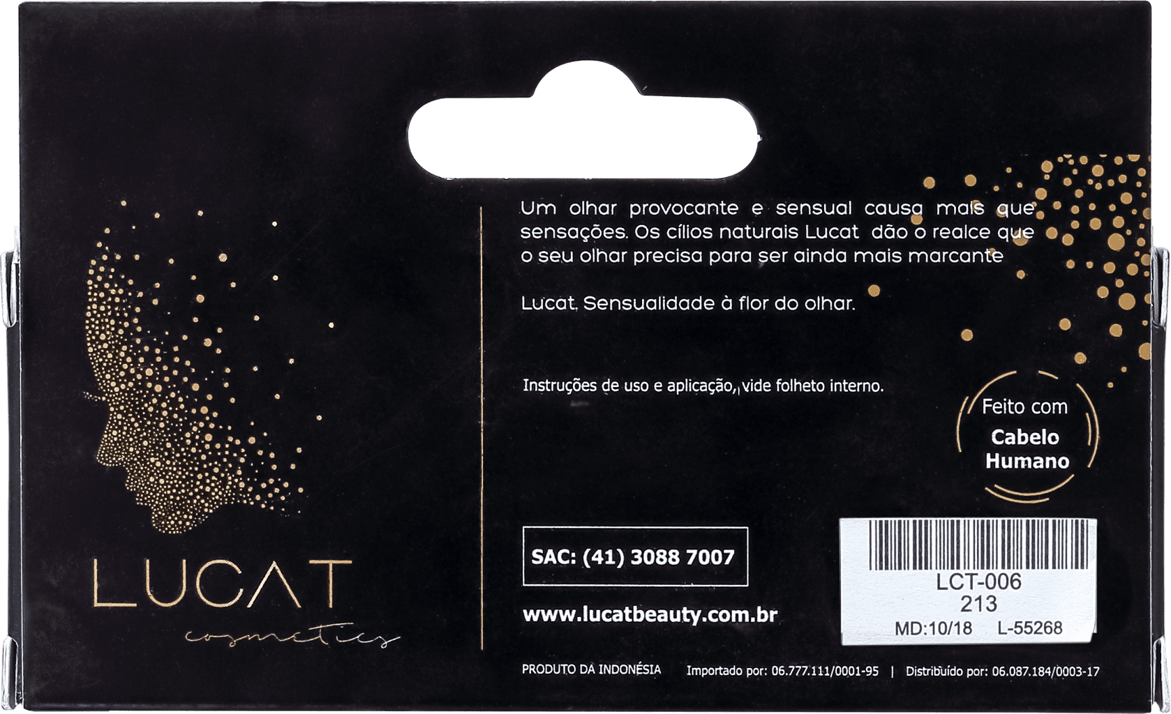 Lucat Beauty Human Hair 213 - Cílios Postiços 6g
