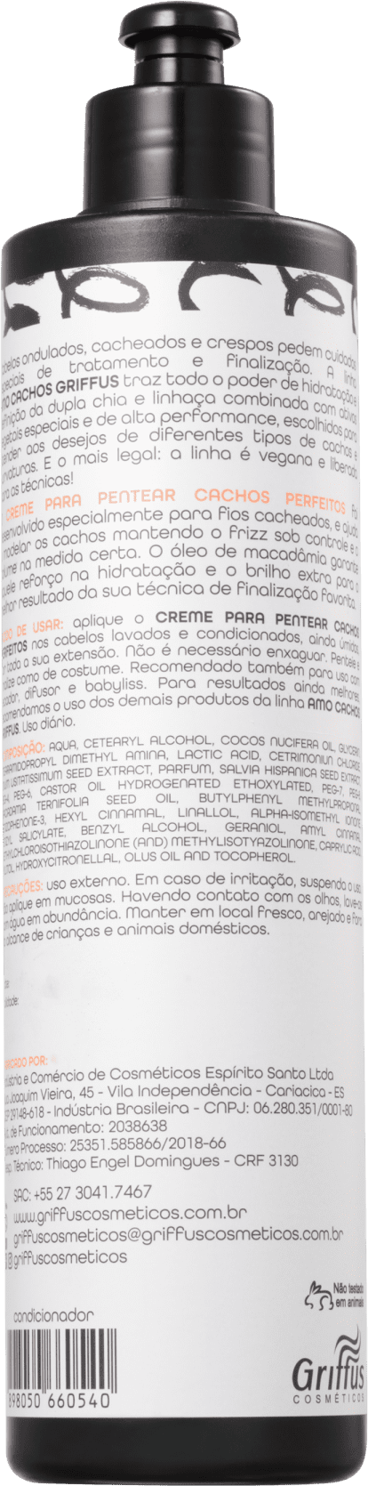 Griffus Amo Cachos Perfeitos - Creme de Pentear 420ml