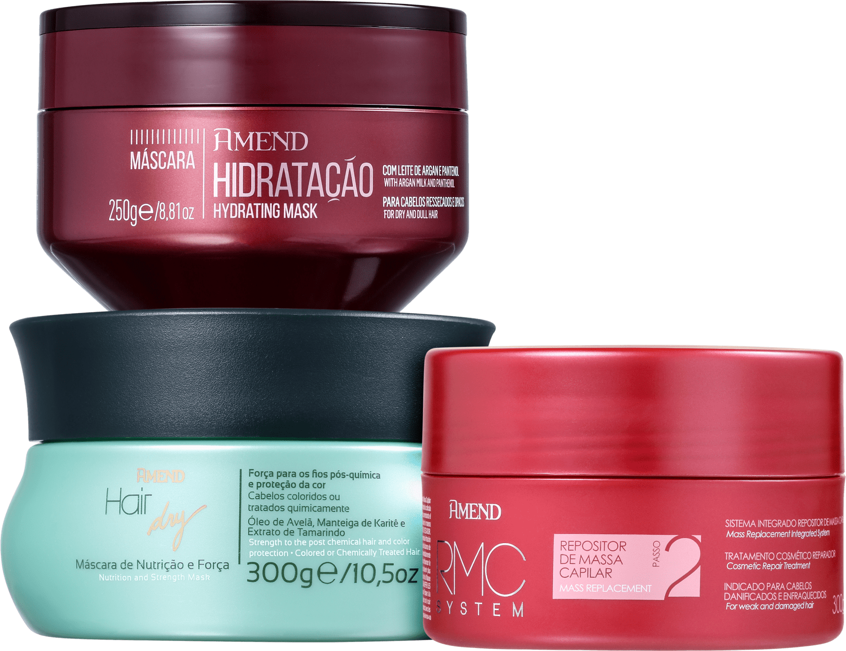 Kit Amend Cronograma Capilar Reposição de Massa | Beleza na Web