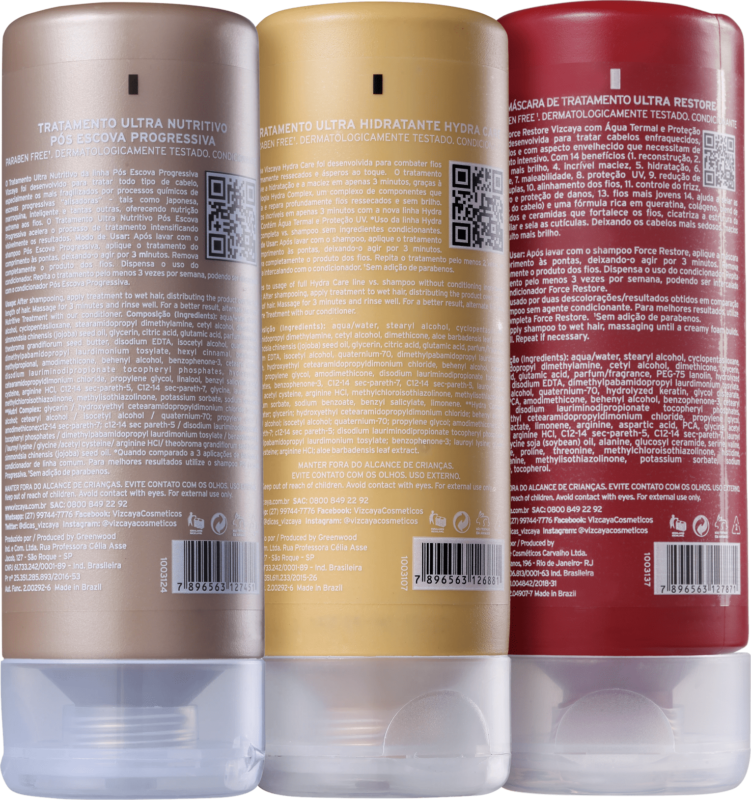 Kit Viscaya Cronograma Capilar Ultra (3 Produtos)