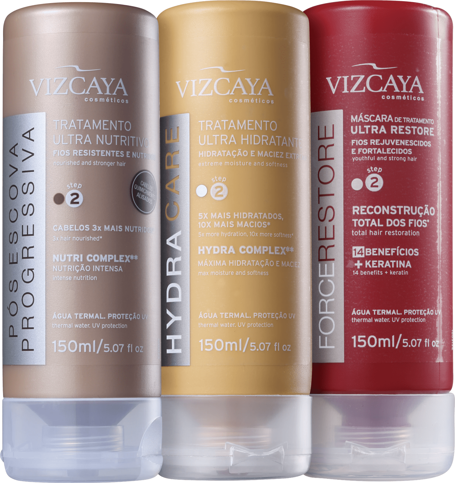 Kit Viscaya Cronograma Capilar Ultra (3 Produtos)