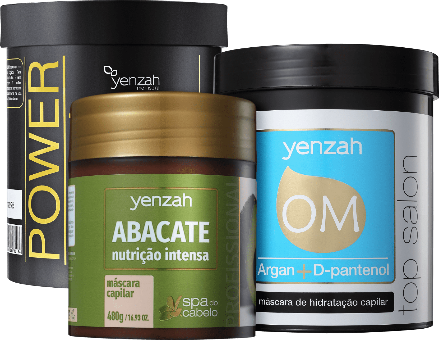 Kit Yenzah Cronograma Capilar Fim dos Danos (3 Produtos)