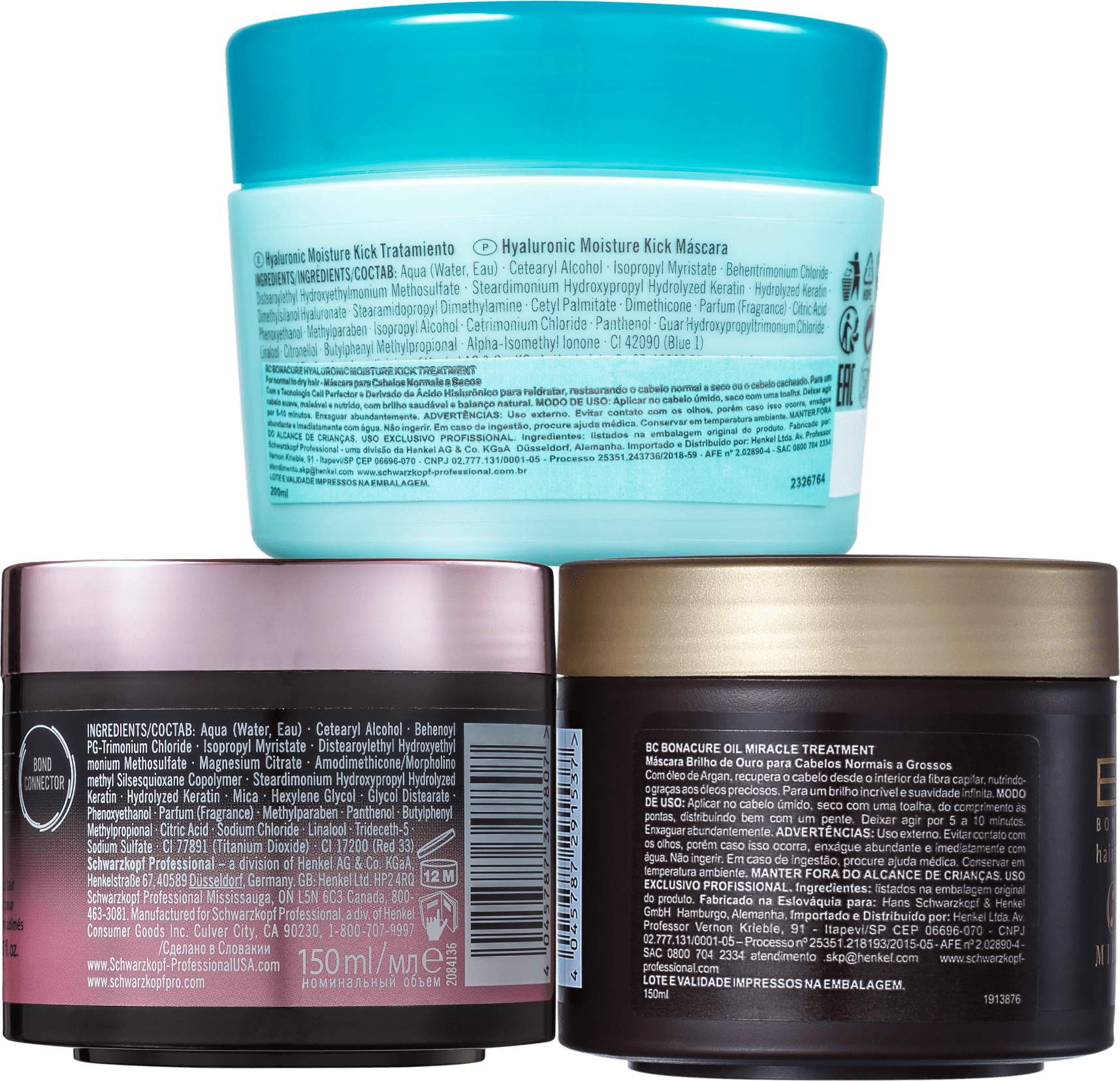 Kit Schwarzkopf Professional Cronograma Capilar BC Intensivo (3 Produtos)