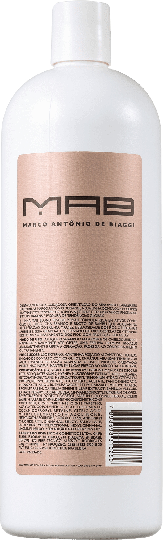 MAB Marco Antônio de Biaggi Blond Rescue - Shampoo 1000ml