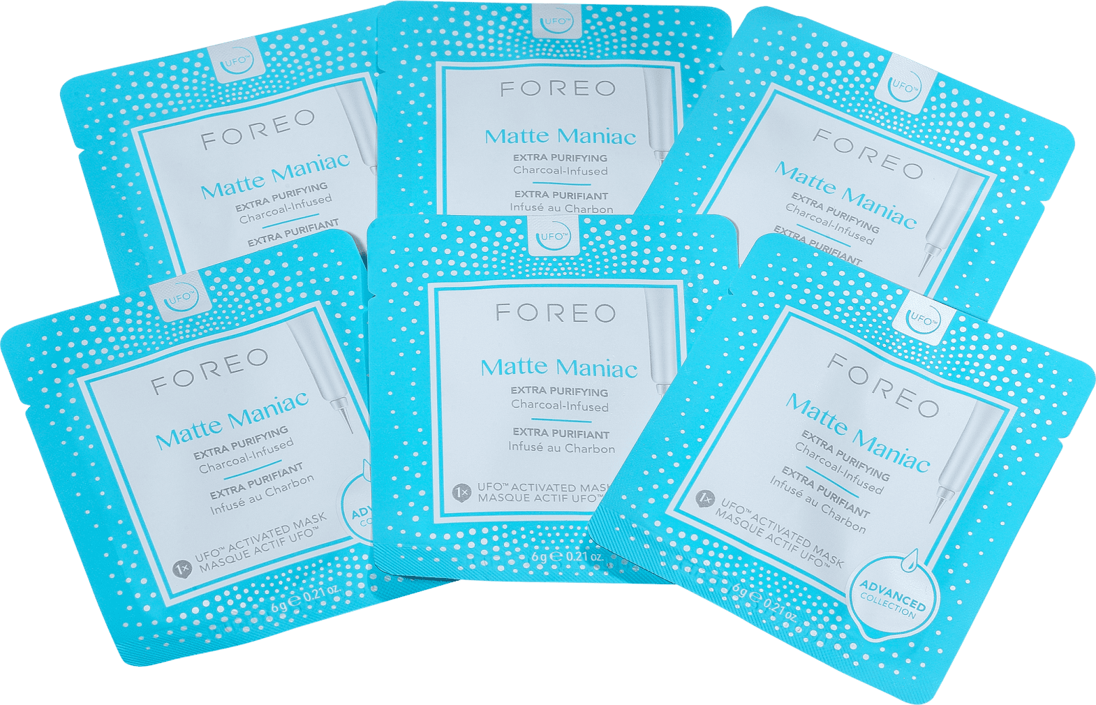 FOREO UFO Matte Maniac - Máscaras Faciais 6x4g