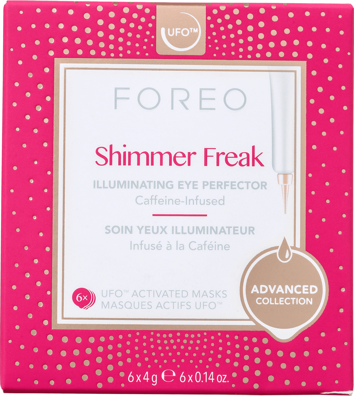 FOREO UFO Shimmer Freak - Máscaras Faciais 6x4g