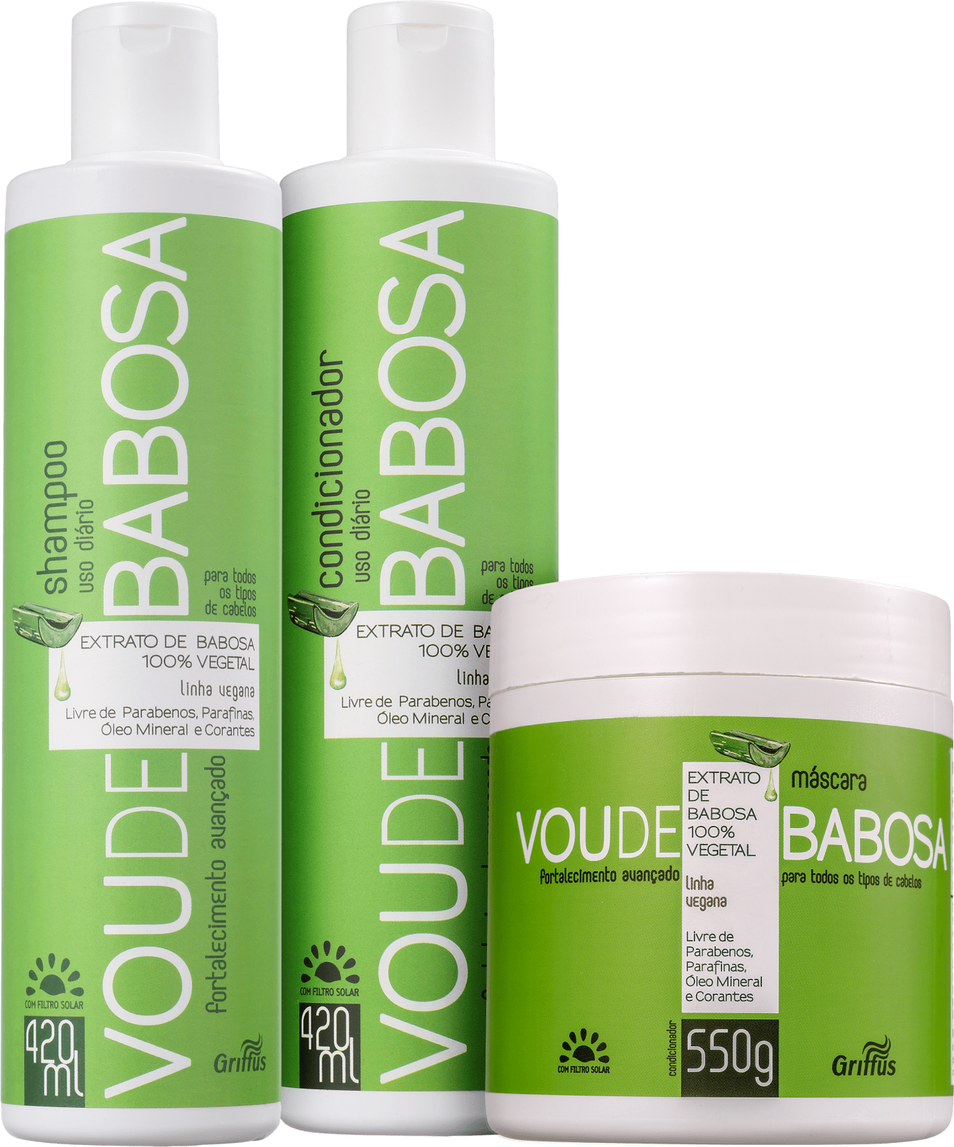 Kit Griffus Vou de Babosa Trio (3 Produtos)