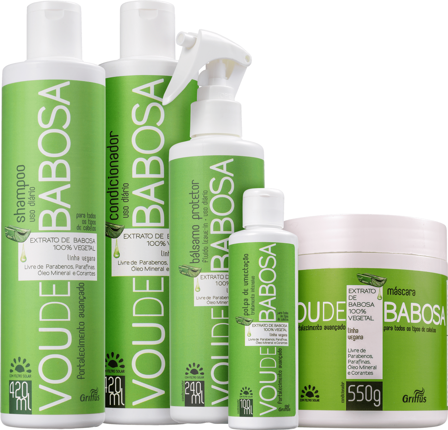 Kit Griffus Vou de Babosa Bálsamo (5 Produtos)