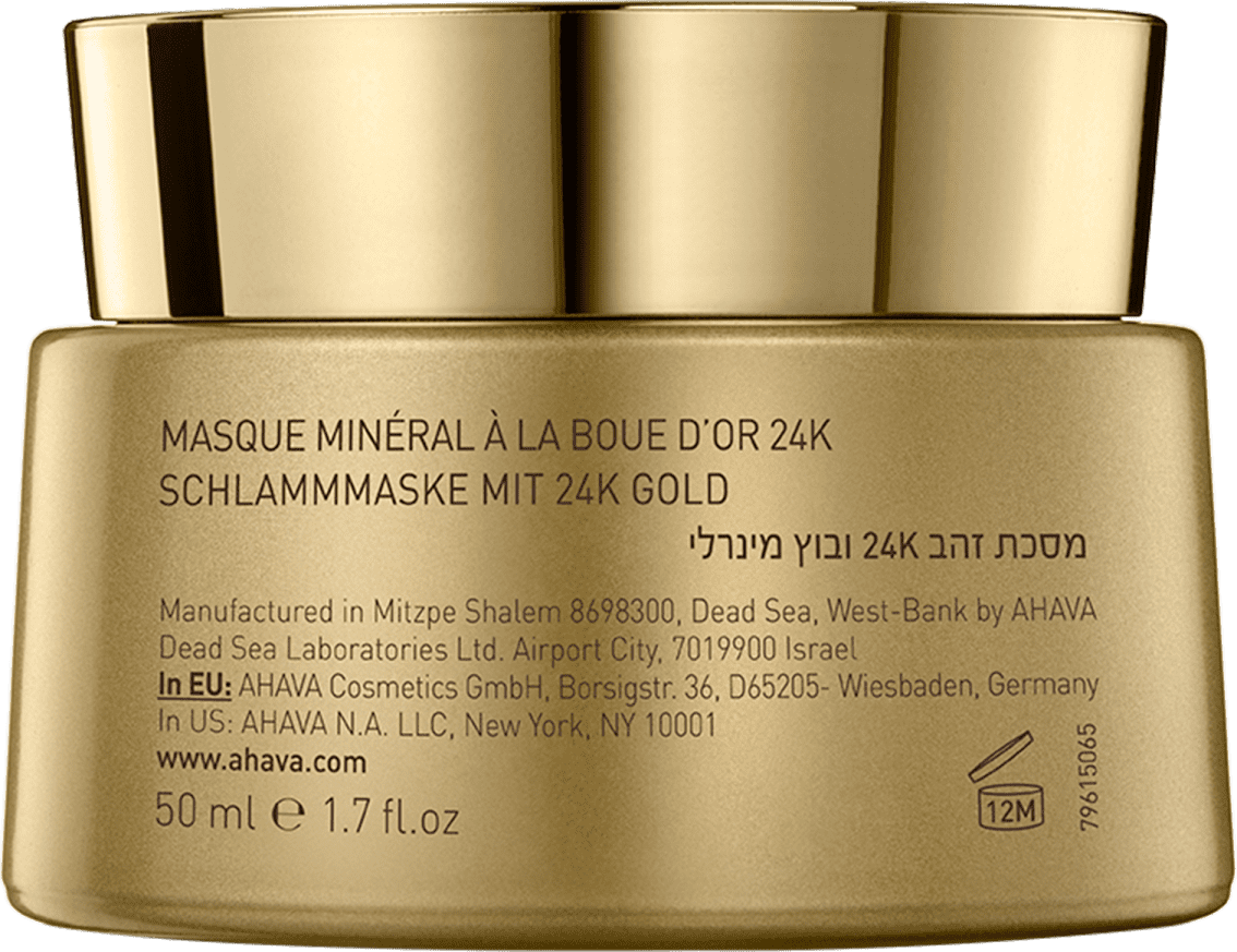 Ahava 24K Gold Mineral Mud - Máscara Facial 50ml