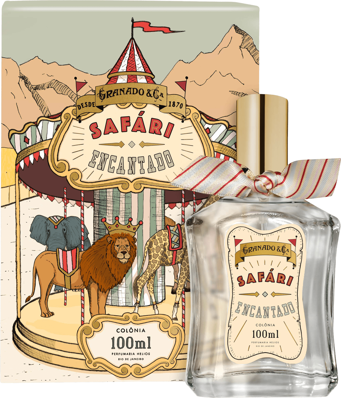 Safári Encantado Granado Eau de Cologne - Perfume Unissex 100ml