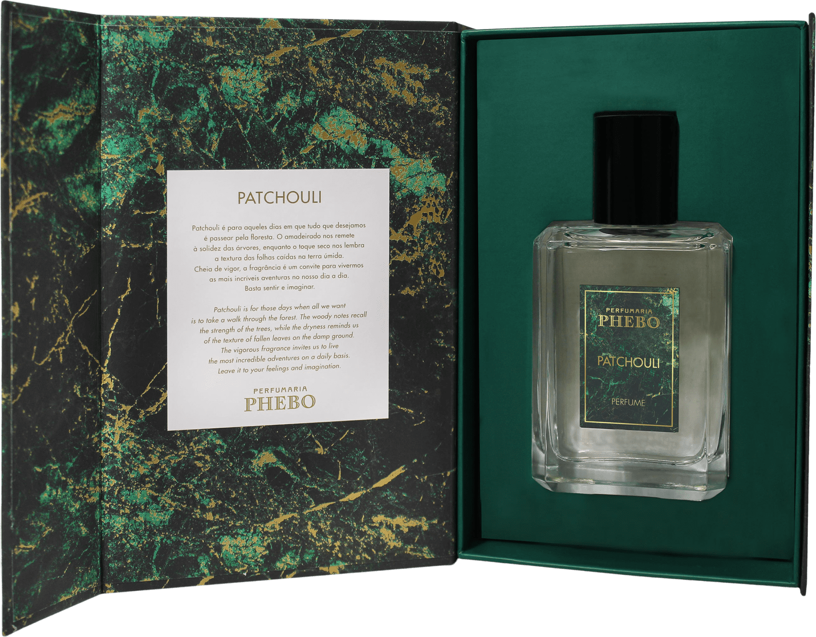 Patchouli Phebo Eau de Parfum - Perfume Unissex 100ml