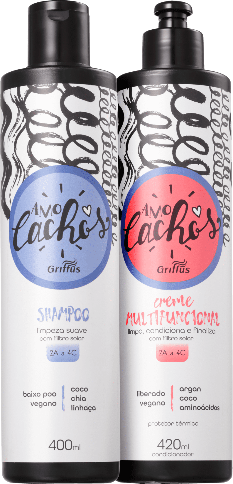 Kit Griffus Amo Cachos Multifuncional Duo (2 Produtos)