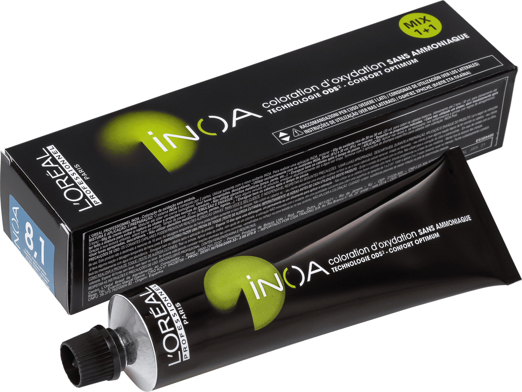 L'Oréal Professionnel Inoa 8.1 Louro Claro Acinzentado - Coloração 60g