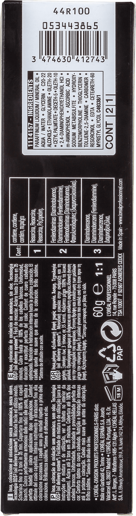 L'Oréal Professionnel Inoa 8.1 Louro Claro Acinzentado - Coloração 60g