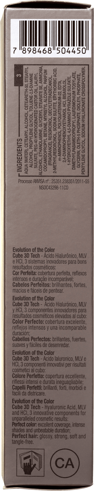 Alfaparf Evolution Of The Color 3 Castanho Escuro - Coloração Permanente 60ml