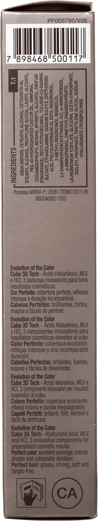 Alfaparf Evolution Of The Color 7.1 Louro Médio Cinza - Coloração Permanente 60ml