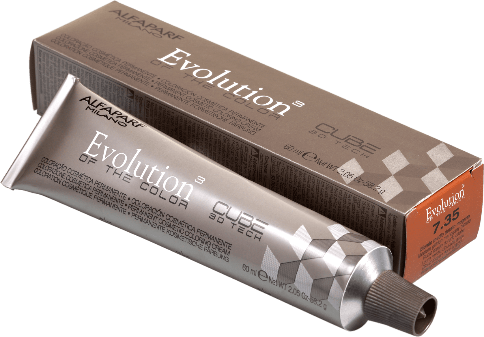 Alfaparf Evolution Of The Color 7.35 Louro Médio Dourado Acaju - Coloração Permanente 60ml