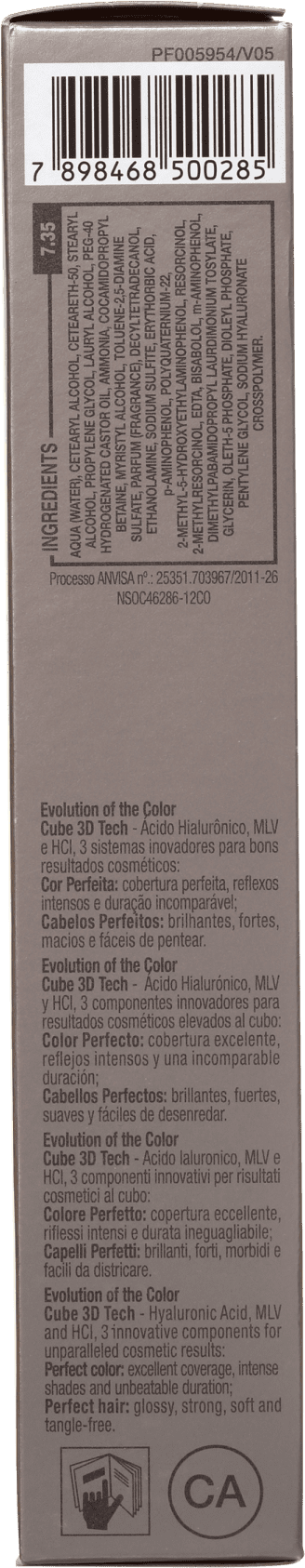 Alfaparf Evolution Of The Color 7.35 Louro Médio Dourado Acaju - Coloração Permanente 60ml