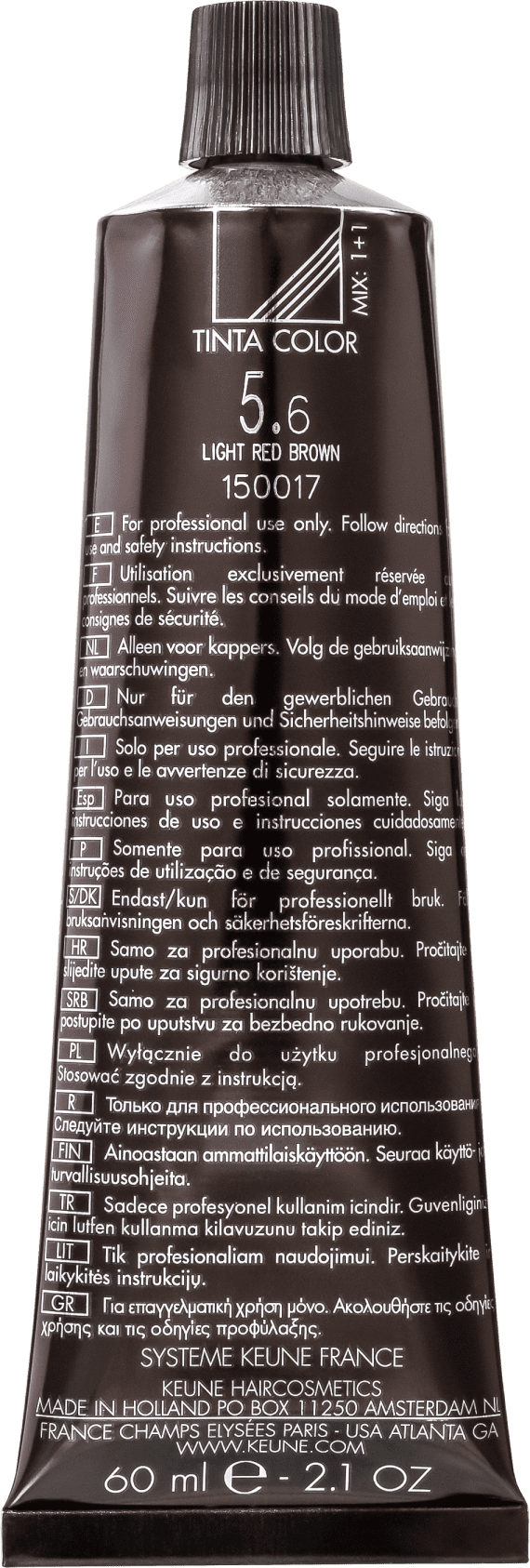 Keune Tinta Color 5.6 Castanho Claro Vermelho - Coloração 60ml
