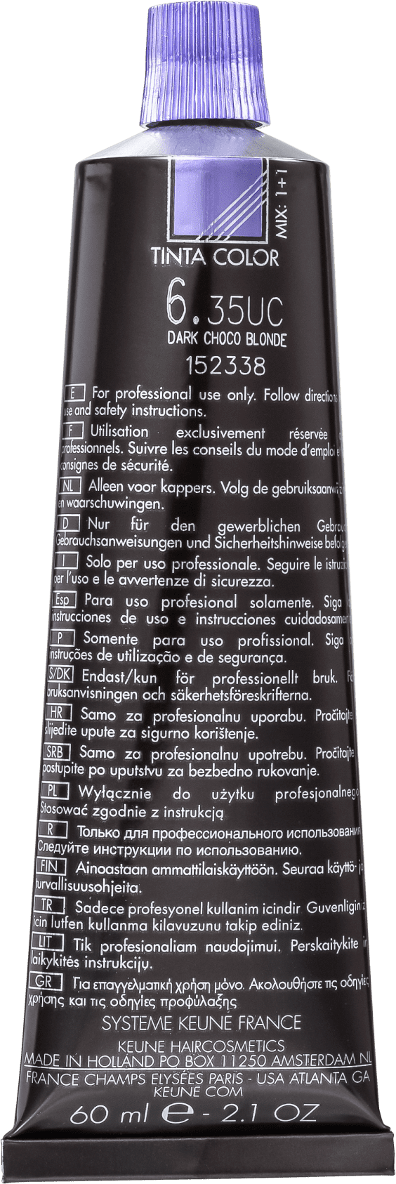 Keune Tinta Color Ultimate Cover 6.35 Louro Escuro Chocolate - Coloração 60ml