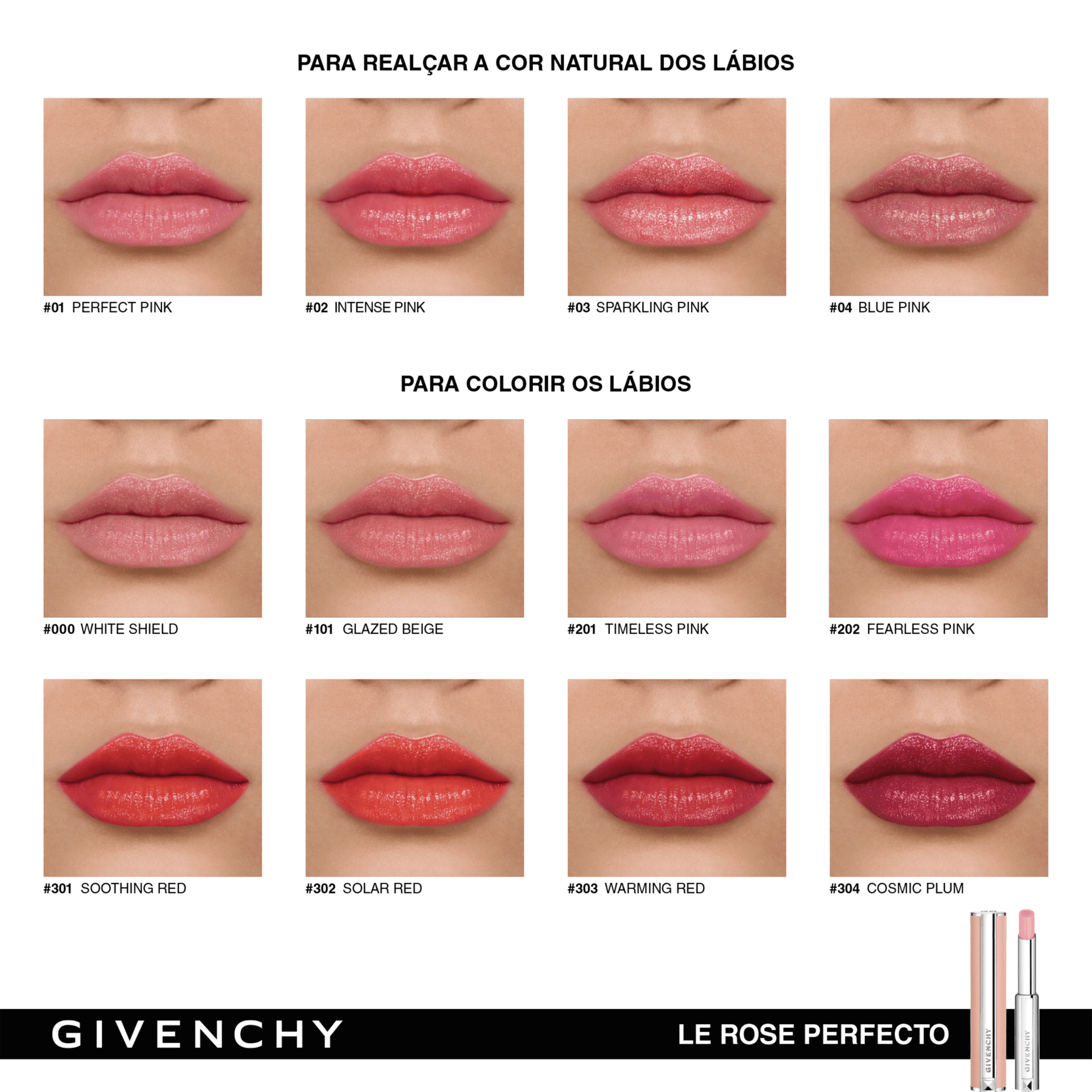 Givenchy Le Rose Perfecto N301 Soothing Red - Bálsamo Labial 2,2g