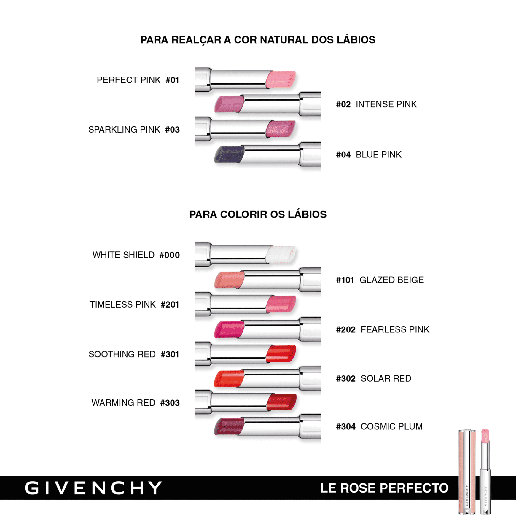 Givenchy Le Rose Perfecto N301 Soothing Red - Bálsamo Labial 2,2g