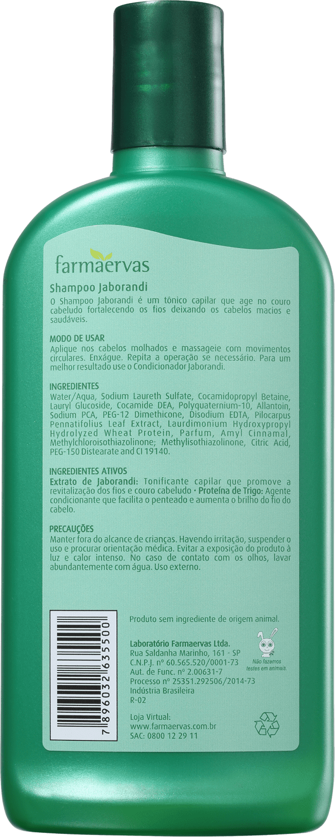 Farmaervas Jaborandi - Shampoo 320ml