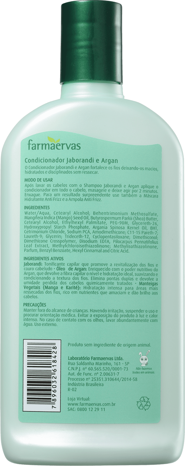 Farmaervas Jaborandi e Argan - Condicionador 320ml