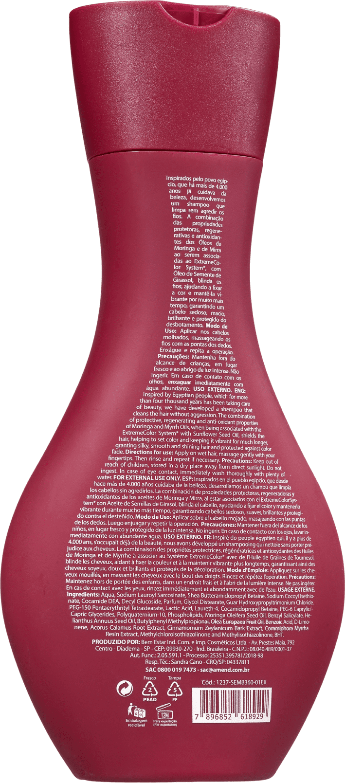 Amend Millenar Óleos Egípcios - Shampoo 300ml
