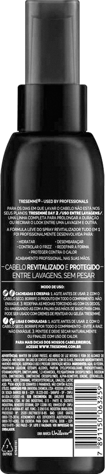 TRESemmé Day 2 Revitalizador Tudo em 1 - Spray Leave-in 125ml