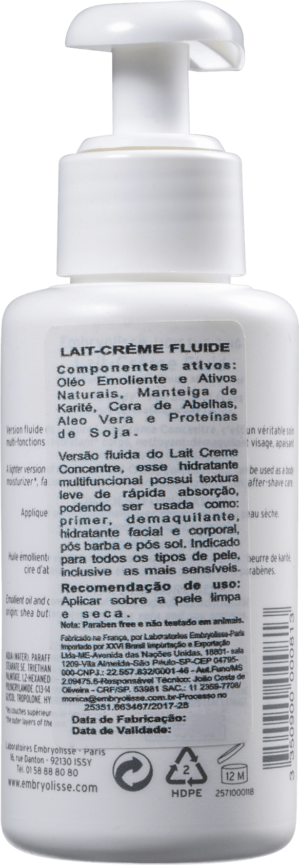 Embryolisse Fluide - Leite Hidratante Corporal 75ml