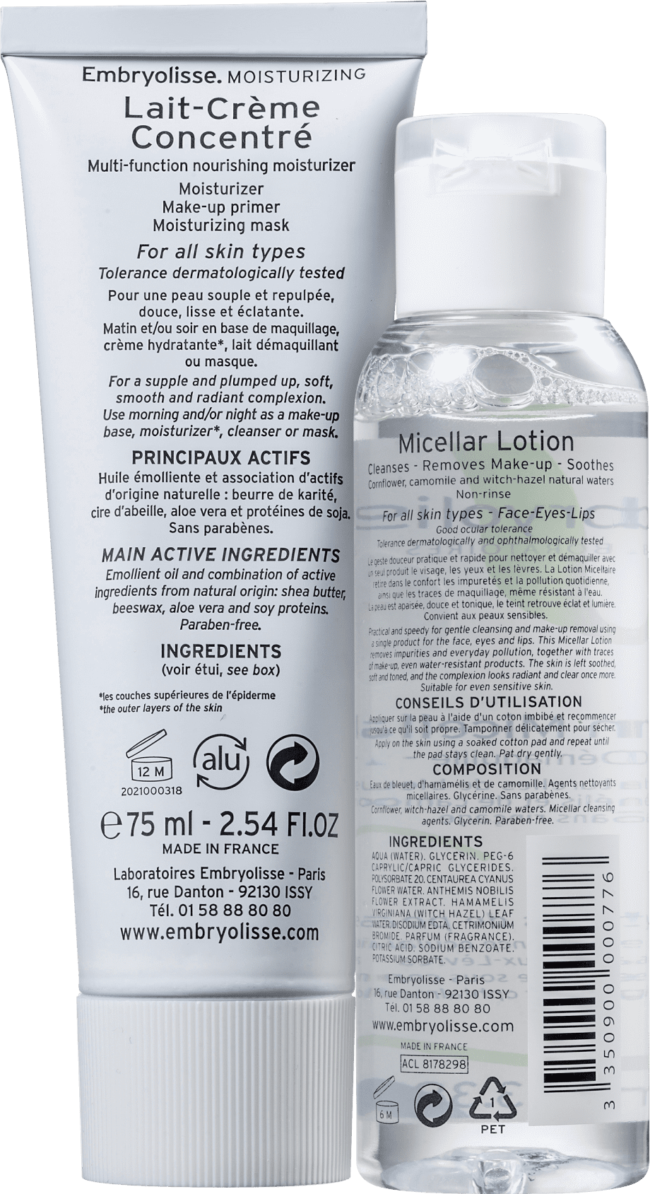 Kit Embryolisse Concentré Micellaire (2 Produtos)