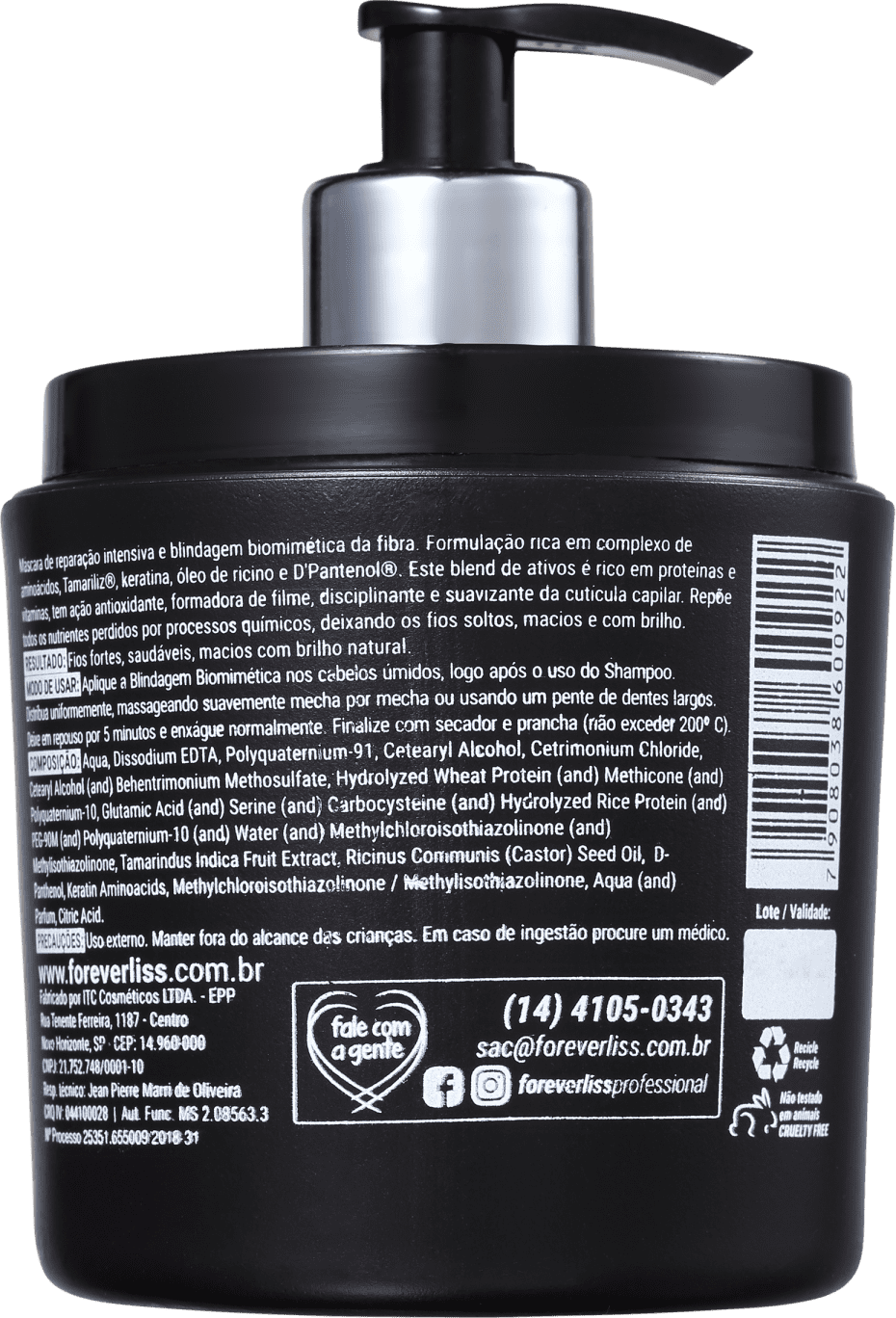 Forever Liss Professional Blindagem Capilar Biomimética - Máscara 500g