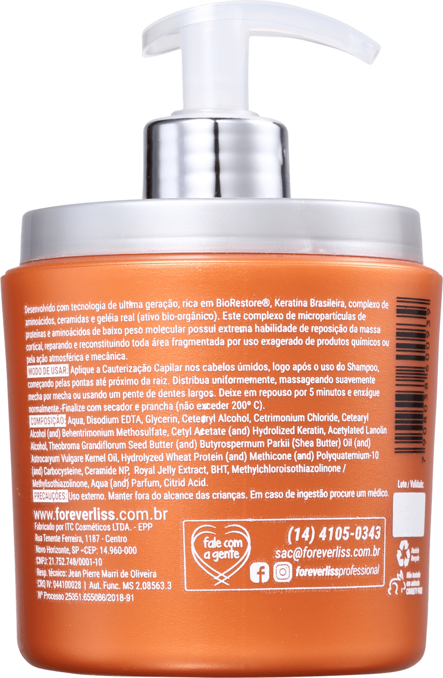 Forever Liss Professional Cauter Restore - Máscara 500g