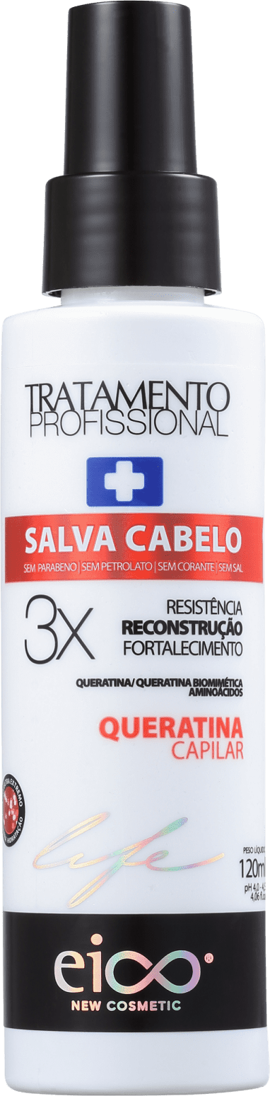 Eico Life Salva Cabelo Queratina Capilar - Tratamento Reconstrutor 120ml