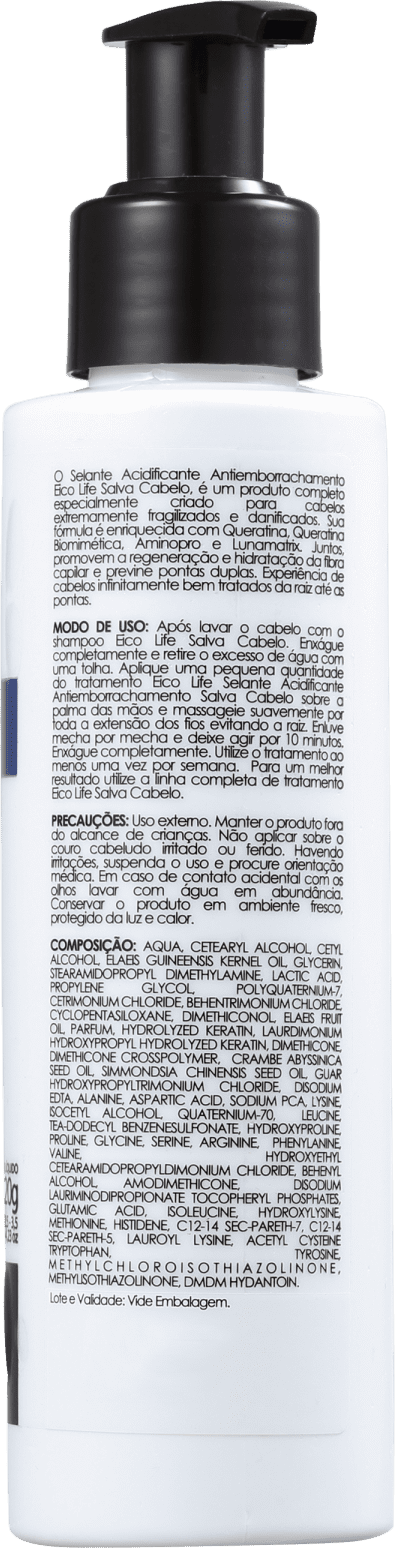 Eico Life Salva Cabelo Selante Acidificante Antiemborrachamento - Tratamento Capilar 120g