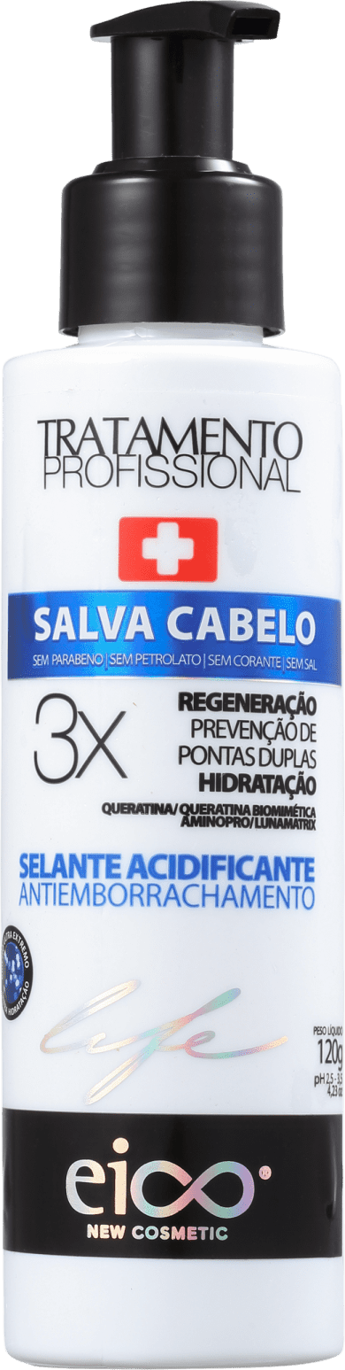 Eico Life Salva Cabelo Selante Acidificante Antiemborrachamento - Tratamento Capilar 120g