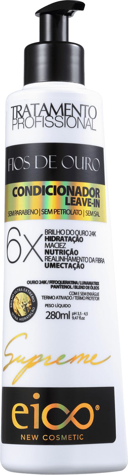 Eico Supreme Fios de Ouro - Condicionador Multifuncional 280ml
