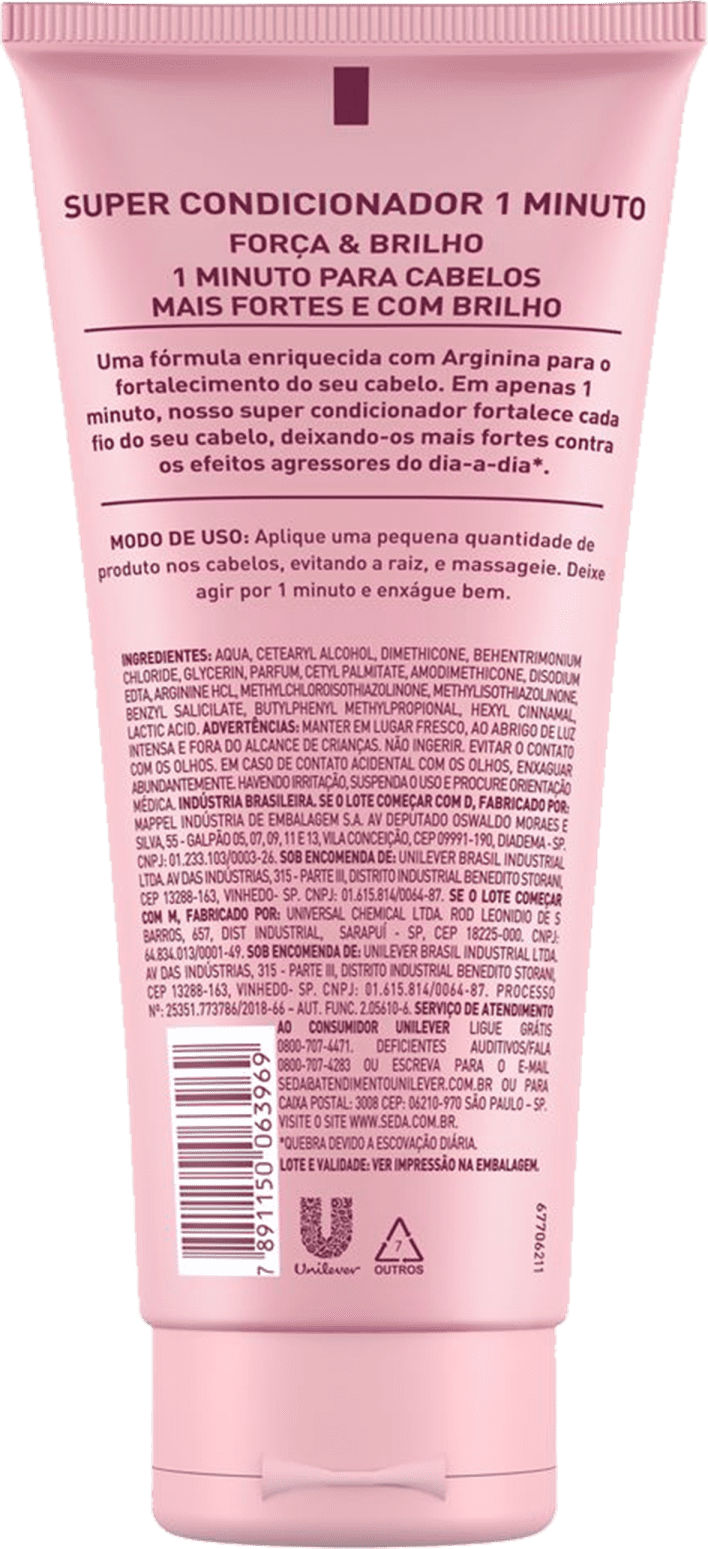 Seda Super Condicionador Força e Brilho - Condicionador 170ml