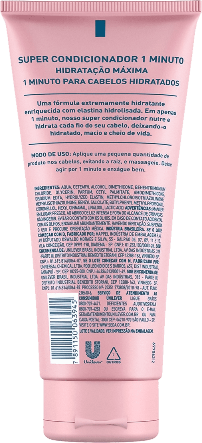 Seda Super Condicionador Hidratação Máxima - Condicionador 170ml