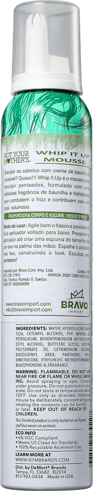 Not Your Mother's Whip It Up Cream Styling - Mousse Volumadora 198g