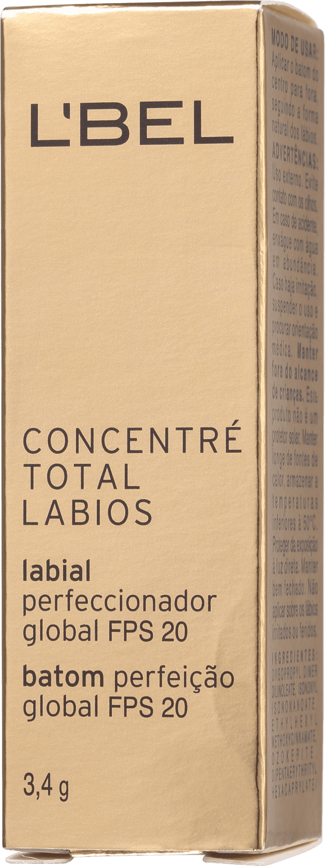 L'Bel Concentré Total FPS 20 Fucsia - Batom 3,4g
