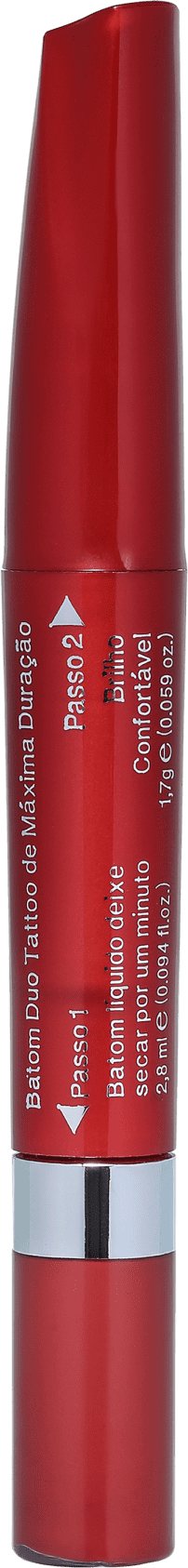 L’Bel Color Maxtime Duo Tattoo Pimenta Caliente - Batom Líquido Cintilante 2,8ml