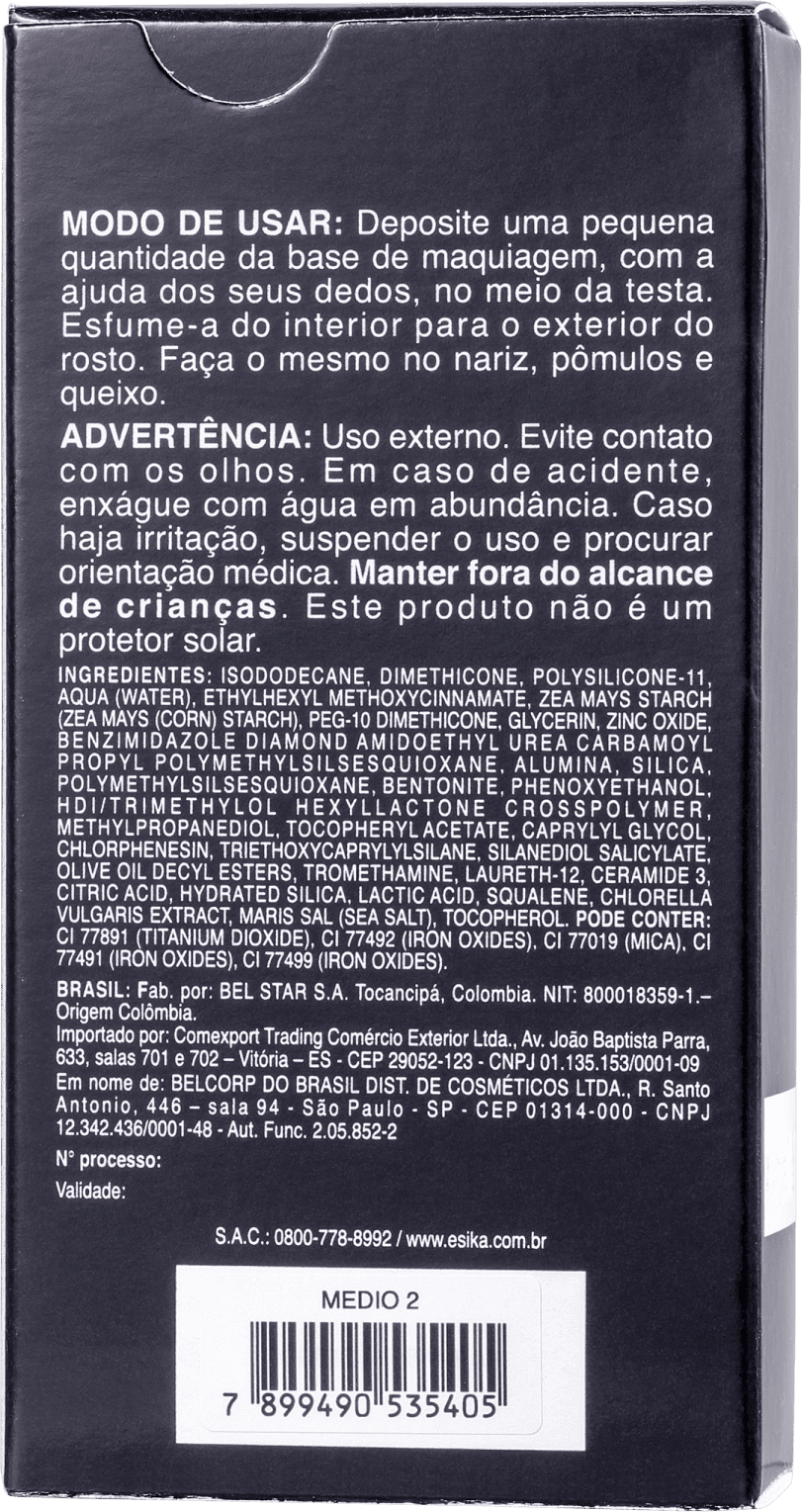 L'Bel Ésika Instant Perfection 3 em 1 Médio 2 - Base Líquida 30g