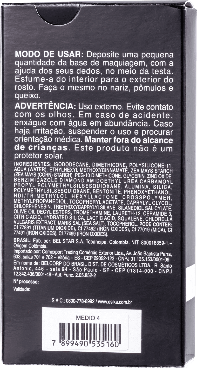 L'Bel Ésika Instant Perfection 3 em 1 Médio 4 - Base Líquida 30g