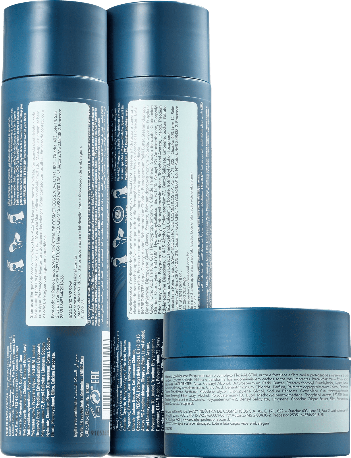 Kit Sebastian Professional Twisted Elastic Trio (3 Produtos)