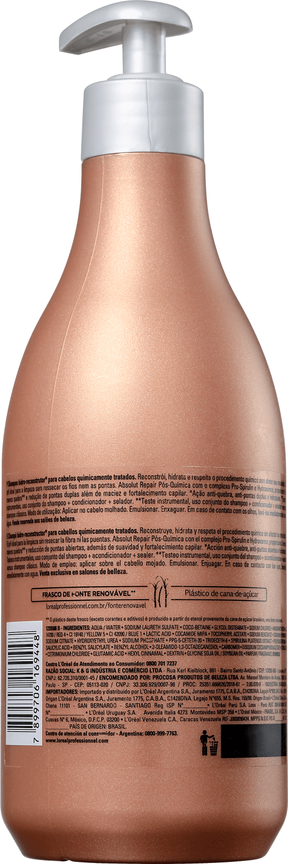 L'Oréal Professionnel Absolut Repair Pós-Química Multi-Reconstrutor - Shampoo 500ml