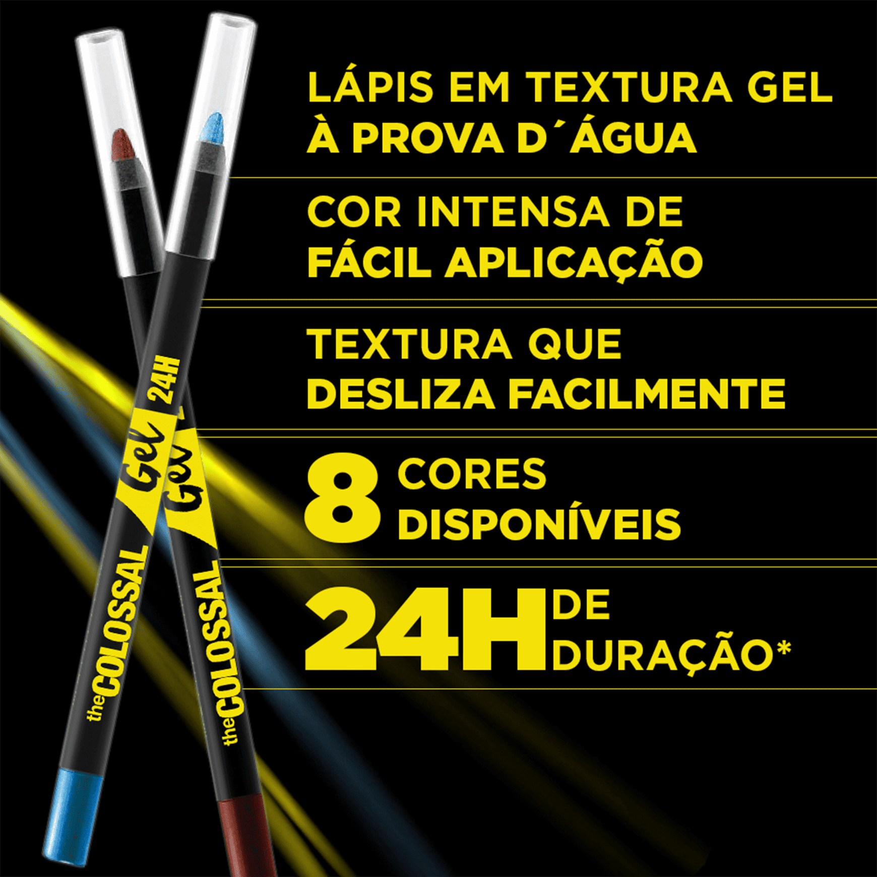 Maybelline Colossal Gel Noite Vinho - Lápis de Olho 1,2ml