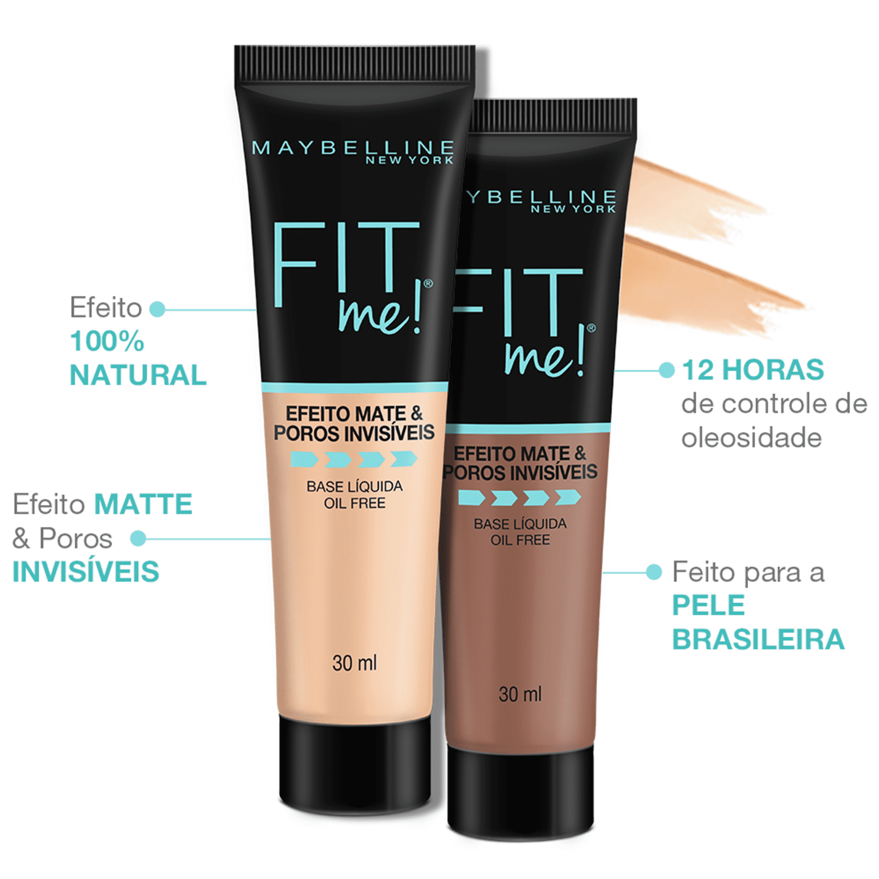 Maybelline Fit Me! Efeito Matte N330 - Base Líquida 30ml