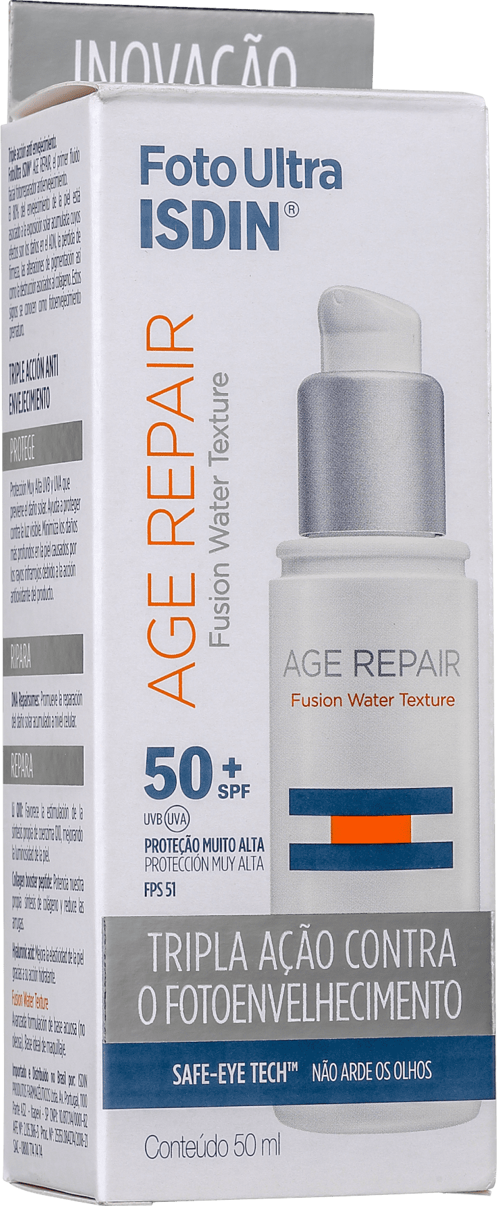 ISDIN Foto Ultra Age Repair Fusion Water FPS 50 - Protetor Solar Facial 50ml